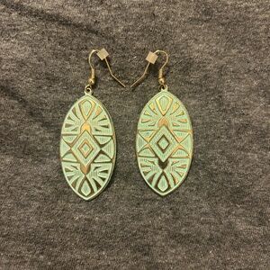 Turquoise and Gold Earrings